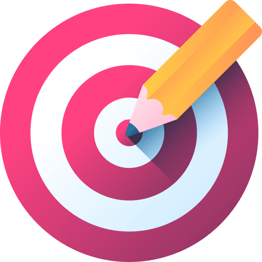 Goal target objective seo icon