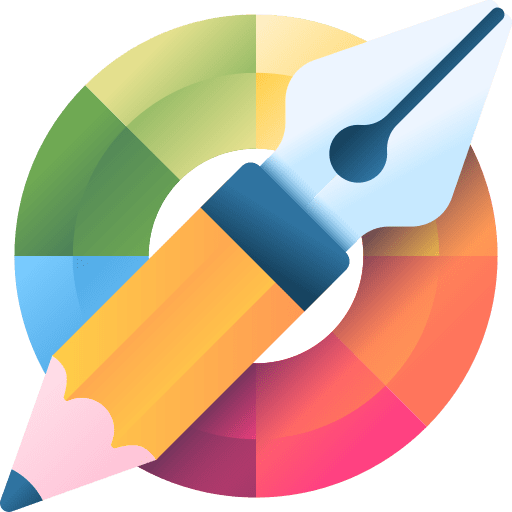 Graphic designer screen edit tools art and design icon