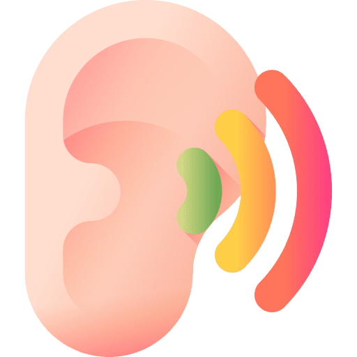 Listening ears listening earlobe icon
