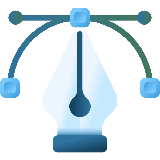 Vector graphic design graphic tool pen drive icon