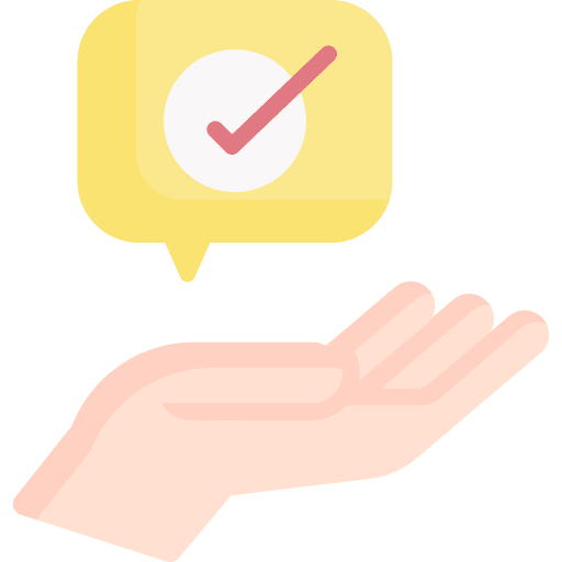 Advice communications tips tick icon