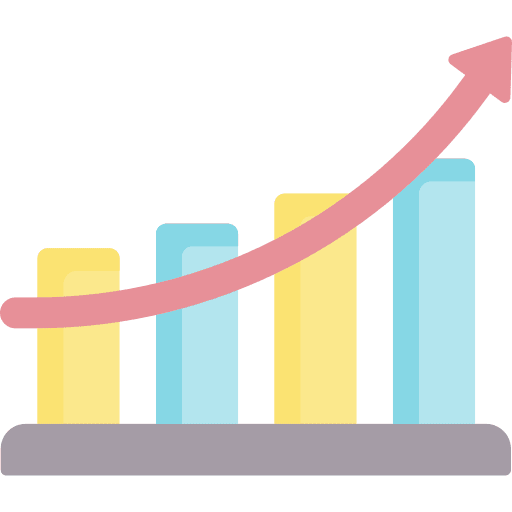 Growth growth performance marketing icon