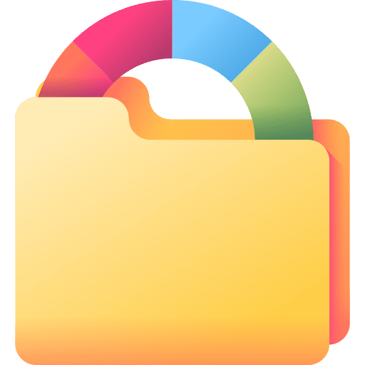 Pantone business and finance files and folders paint icon