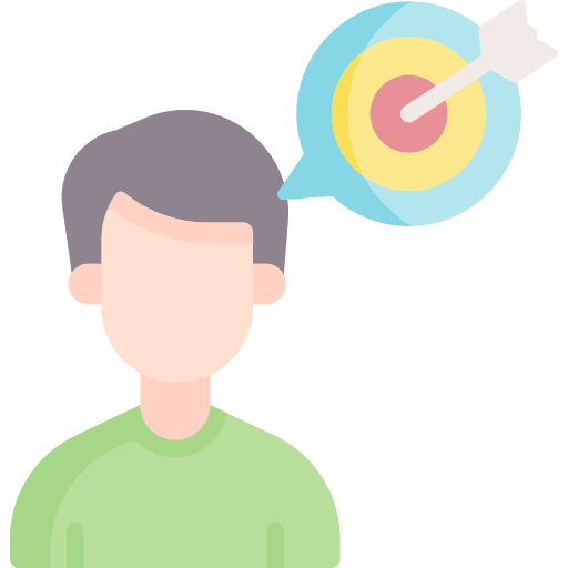 Purpose think business and finance objective icon Purpose think business and finance objective icon