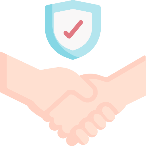 Trust shield gesture security icon Trust shield gesture security icon