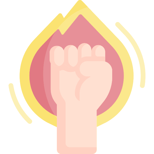 Motivation gesture fist up icon Motivation gesture fist up icon
