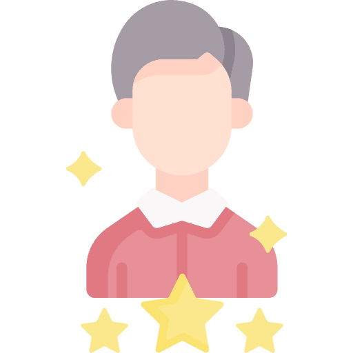 Role model star user success icon Role model star user success icon