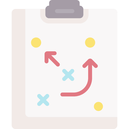 Strategy document clipboard planning icon Strategy document clipboard planning icon