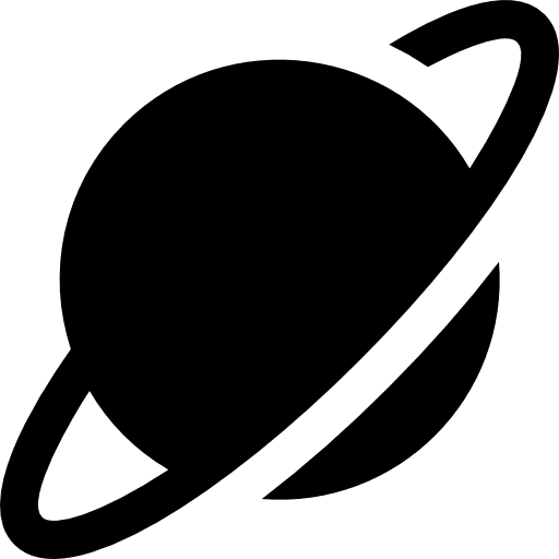 Asteroid astronomy universe seo and web icon