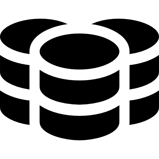 Coin coin commerce stack icon