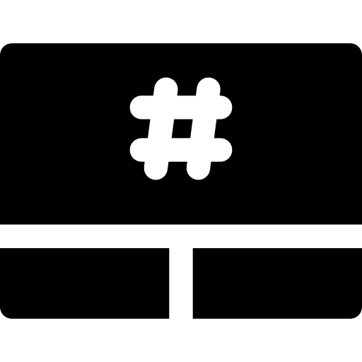 Hash key ui pound sign icon