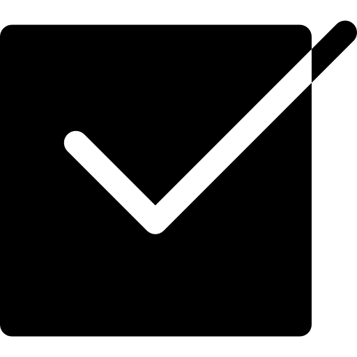 Tick tick interface check icon