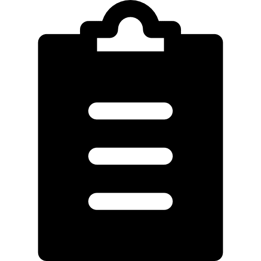 Clipboard interface clipboard paper icon