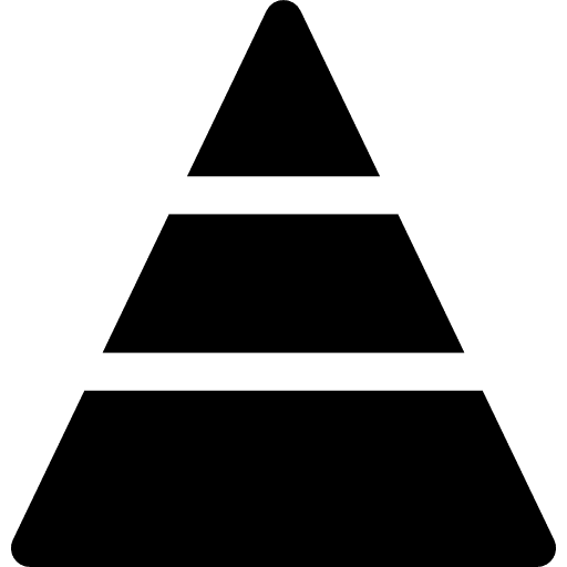 Importance importance pyramid triangle icon