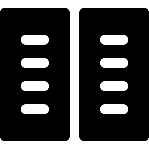 Column seo and web interface column icon