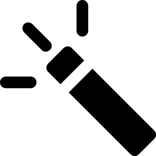 Magician seo and web wand magic icon