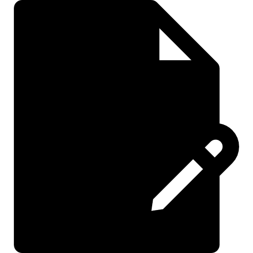 Pencil seo and web text interface icon