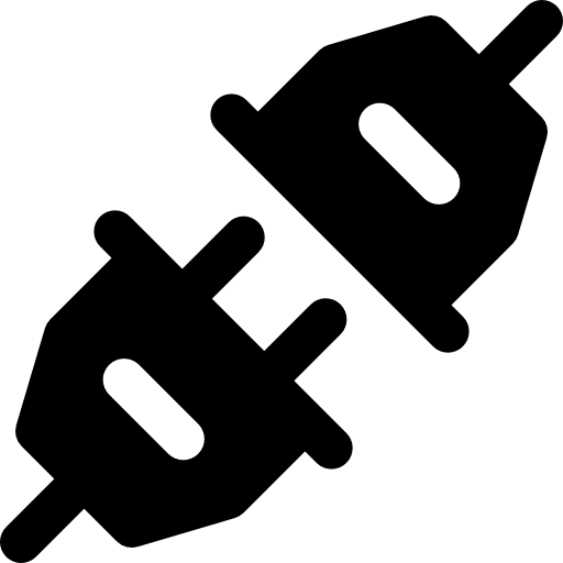 Plugs connection power plugs icon