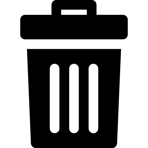 Rubbish rubbish remove seo and web icon