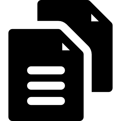 Text interface document file icon