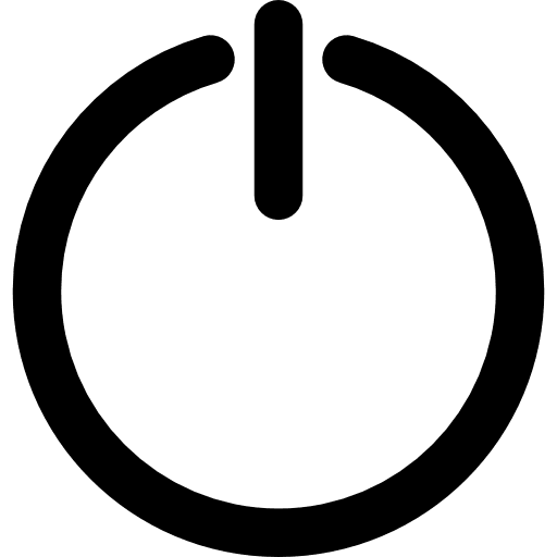 Turn on activate turn on shutdown icon