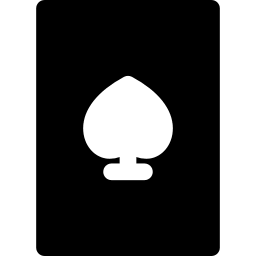 Playing cards poker shapes ace icon