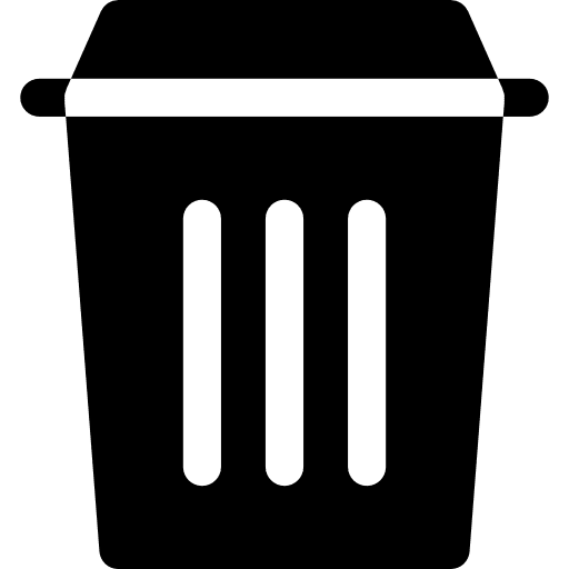 Rubbish rubbish bin garbage icon