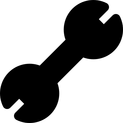 Spanner settings wrench spanner icon