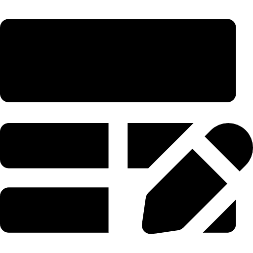 Table table pencil edit icon