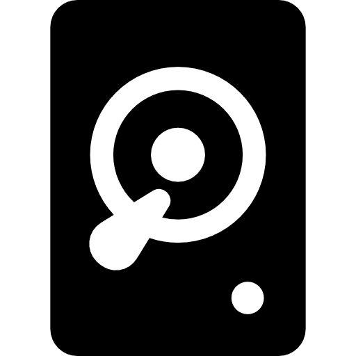 Tools and utensils data storage hard drive icon