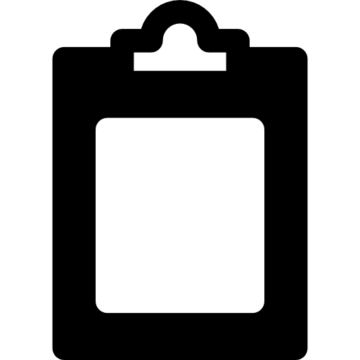 Clipboard document interface clipboard icon