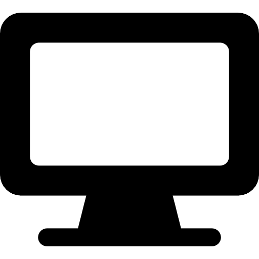 Tv technology monitor seo and web icon