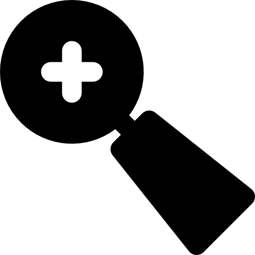 Zoom in magnifying glass seo and web interface icon