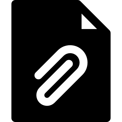 Attached document attached file icon