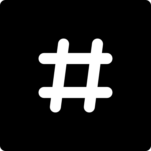 Hash key shapes pound sign hash key icon