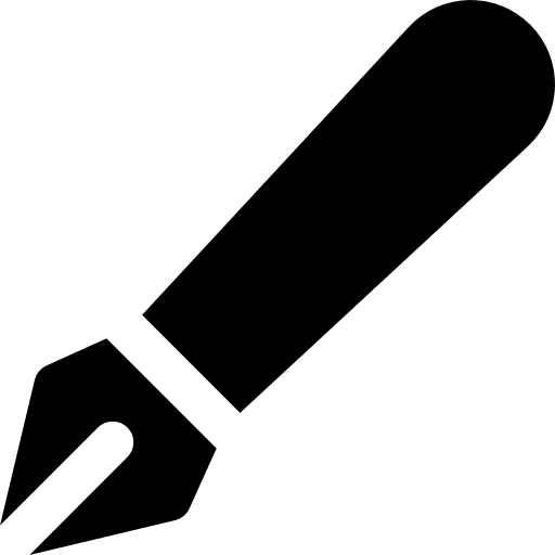 Ink graphic signature drawing icon