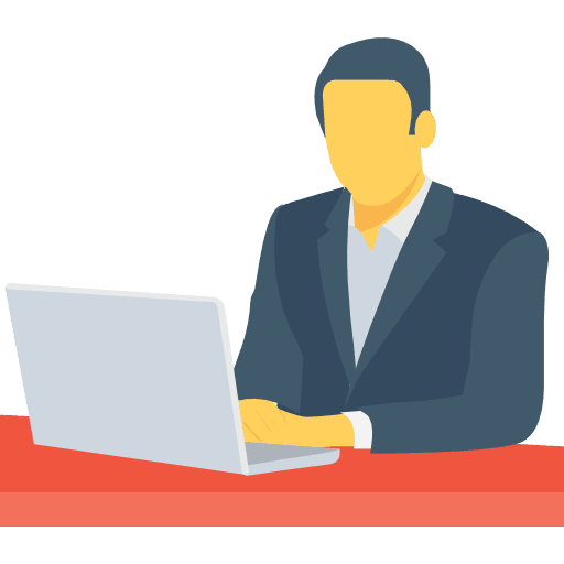 Businessman executive business person profession icon