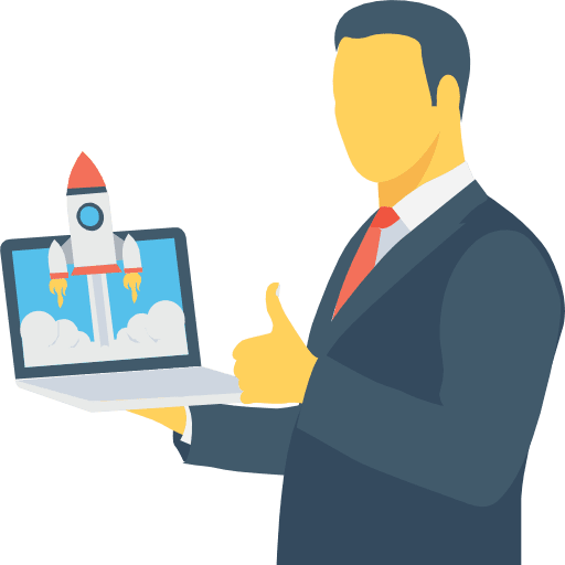 Businessman profession seo and web professions and jobs icon