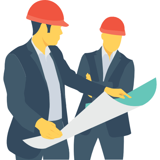 Engineers professions and jobs man occupation icon
