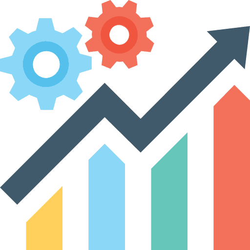 Profits statistics seo and web business icon