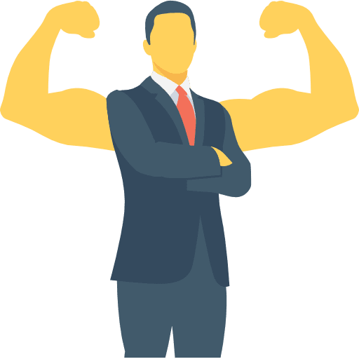 Businessman job strong businessman icon