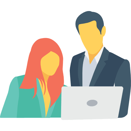 Group group laptop business and finance icon