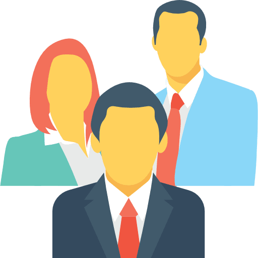 Group people network three people icon
