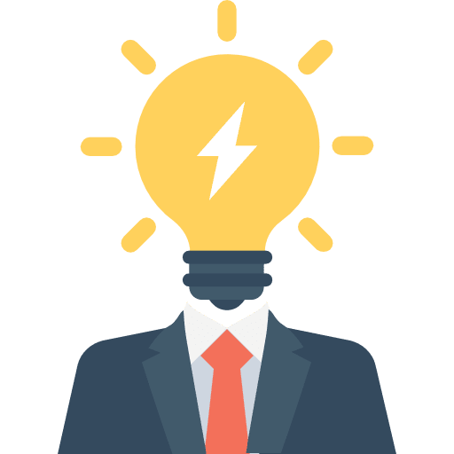 Idea businessmen light bulb icon