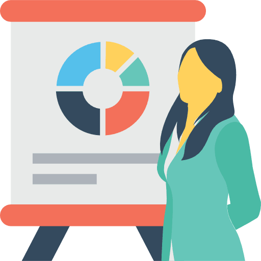 Presentation people presentation seo and web icon