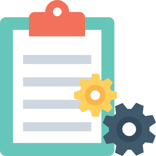 Clipboard list checking verification icon