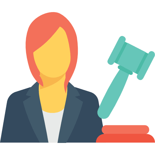 Judge people woman avatar icon
