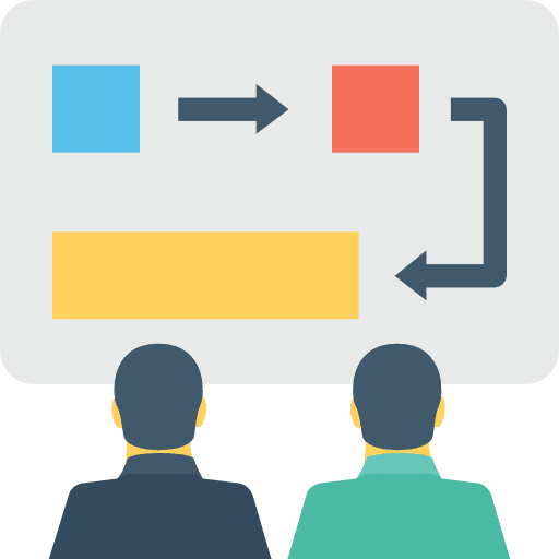 Strategy tactics planning seo and web icon