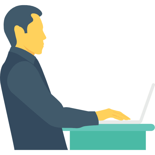 Laptop learning computer user icon