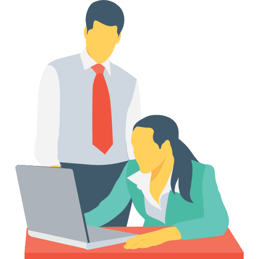 Working businesswoman businessman business and finance icon